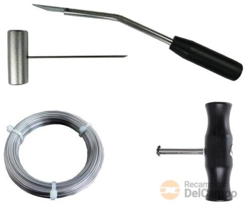 Estuche despegar lunas con palanca + rollo de cable trenzado 50 m. ( 4 pcs.) Estuche despegar lunas con palanca + rollo de cable trenzado 50 m. ( 4 pcs.)