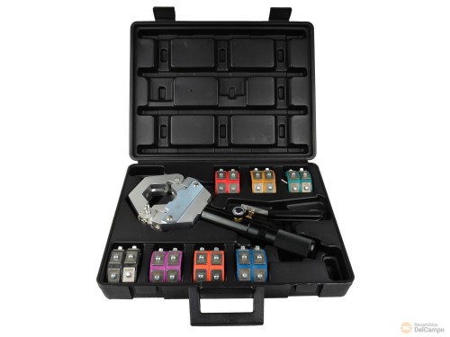 Estuche 16 utiles de prensado de tuberias de aire acondicionado de automoción Estuche 16 utiles de prensado de tuberias de aire acondicionado de automoción