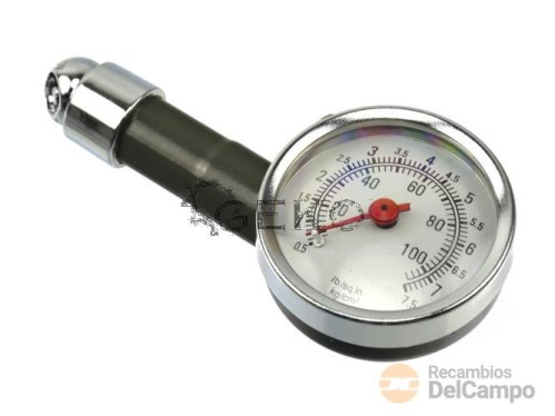 Manometro analógico de medición de presión de ruedas, abs - 0,5 - 70 kg./cm2(bar) - 10 - 100 psi Manometro analógico de medición de presión de ruedas, abs - 0,5 - 70 kg./cm2(bar) - 10 - 100 psi