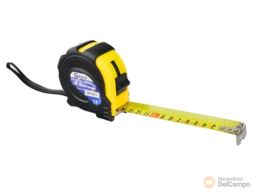 Flexometro, 7,5 m. x 25 mm. con retorno y bloqueo automaticos, clip de cinturón - escala metrica Flexometro, 7,5 m. x 25 mm. con retorno y bloqueo automaticos, clip de cinturón - escala metrica