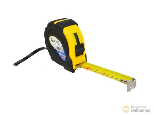 Flexometro, 10 m. x 25 mm. con retorno y bloqueo automaticos, clip de cinturón - escala metrica Flexometro, 10 m. x 25 mm. con retorno y bloqueo automaticos, clip de cinturón - escala metrica