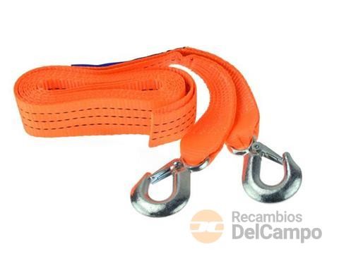 Correa de remolque en poliester de alta calidad con ganchos, 4 m. x 50 mm. x 3 tn. cumple en12195-2 Correa de remolque en poliester de alta calidad con ganchos, 4 m. x 50 mm. x 3 tn. cumple en12195-2