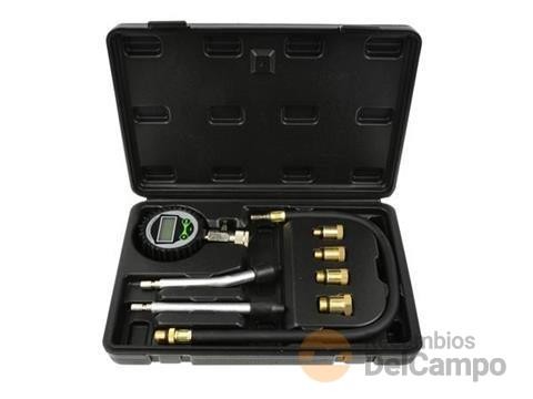 Estuche 8 utiles de comprobación de la compresión gasolina con manómetro digital (0-14 bar) Estuche 8 utiles de comprobación de la compresión gasolina con manómetro digital (0-14 bar)