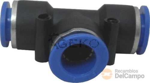 Bolsa 100 uds de conexión tipo t automática de poliuretano/polietileno 6 mm. Bolsa 100 uds de conexión tipo t automática de poliuretano/polietileno 6 mm.