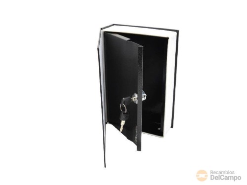 Caja de metal tipo libro para dinero 240 x 155 x 55 mm. con llave Caja de metal tipo libro para dinero 240 x 155 x 55 mm. con llave