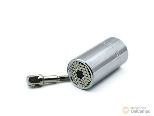 Vaso largo 1/2" multiadaptable (11-32 mm.) + adaptador para taladro electrico Vaso largo 1/2" multiadaptable (11-32 mm.) + adaptador para taladro electrico