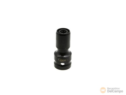 Vaso corto 1/2" de impacto adaptador hex. para puntas 1/4" Vaso corto 1/2" de impacto adaptador hex. para puntas 1/4"