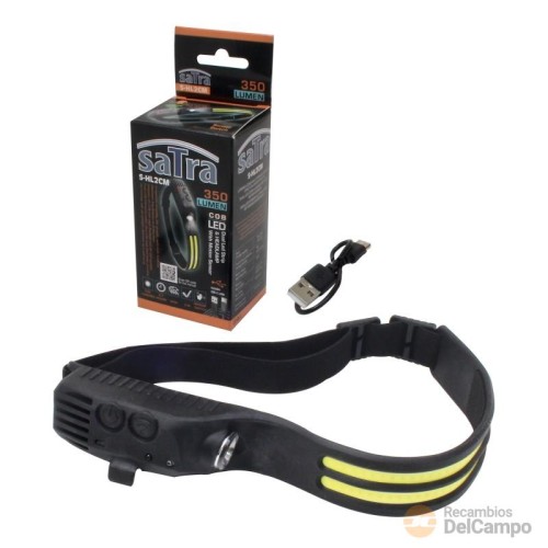 @ lampara frontal doble lineal de cabeza led cob ultrapotente 5 w. + 3 w. xpe. - 350 lumens - ip44 - 1200 mah carga por cable usb @ lampara frontal doble lineal de cabeza led cob ultrapotente 5 w. + 3 w. xpe. - 350 lumens - ip44 - 1200 mah carga por cable usb