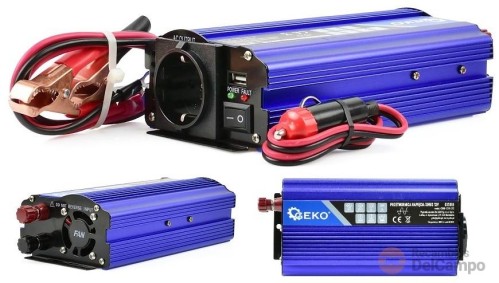 Convertidor de voltaje de onda sinusoidal pura, 12v/230v - 300/600w Convertidor de voltaje de onda sinusoidal pura, 12v/230v - 300/600w