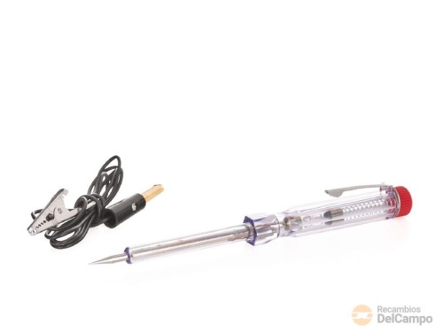 Buscapolos de plástico para circuitos automotrices, 6 - 24 v con cable de 900 mm. y pinza de cocodrilo Buscapolos de plástico para circuitos automotrices, 6 - 24 v con cable de 900 mm. y pinza de cocodrilo