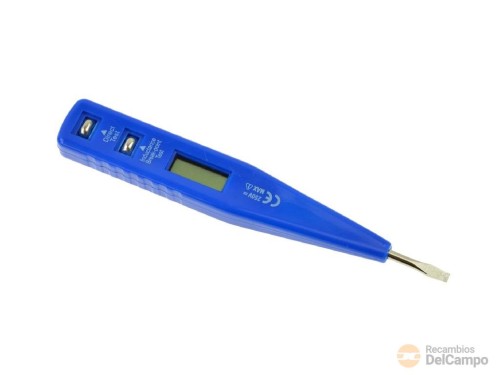 Comprobador de voltaje digital, 0 - 250v.( pl.3 x 135 mm) Comprobador de voltaje digital, 0 - 250v.( pl.3 x 135 mm)