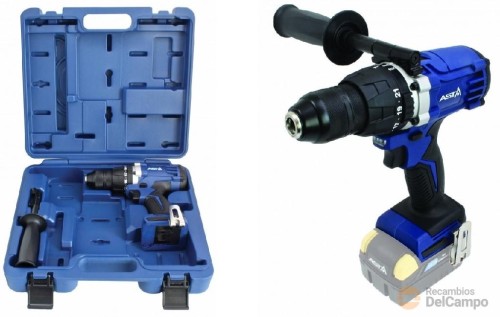 Estuche de taladro atornillador percutor 18v. recargable electronico de 2 velocidades con portabrocas ø 13 mm., sin cargador ni baterias Estuche de taladro atornillador percutor 18v. recargable electronico de 2 velocidades con portabrocas ø 13 mm., sin cargador ni baterias