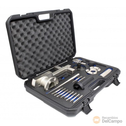 Estuche 18 utiles de bloqueo de arbol de levas y cigüeñal, sustitucion de amortiguador de cigüeñal, control de compresor y soporte de volante y equalizador vct de 3.0 v6 & 5.0 v8 jaguar/land rover Estuche 18 utiles de bloqueo de arbol de levas y cigüeñal, sustitucion de amortiguador de cigüeñal, control de compresor y soporte de volante y equalizador vct de 3.0 v6 & 5.0 v8 jaguar/land rover
