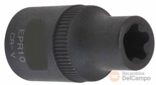 Vaso corto 3/8", 10 mm x 5 pt x 38 mm. para sustituir paragolpes delantero - placa de matrícula - conectores electricos de * tesla* model 3 Vaso corto 3/8", 10 mm x 5 pt x 38 mm. para sustituir paragolpes delantero - placa de matrícula - conectores electricos de * tesla* model 3