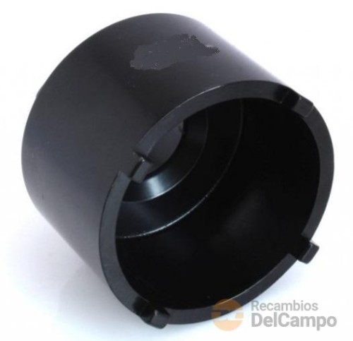 Vaso corto 3/4" de 4 almenas ext. (5 x 5 mm) ø 52 mm.int. x 60 mm. ext. para sustitución de junta de suspensión grupo psa Vaso corto 3/4" de 4 almenas ext. (5 x 5 mm) ø 52 mm.int. x 60 mm. ext. para sustitución de junta de suspensión grupo psa