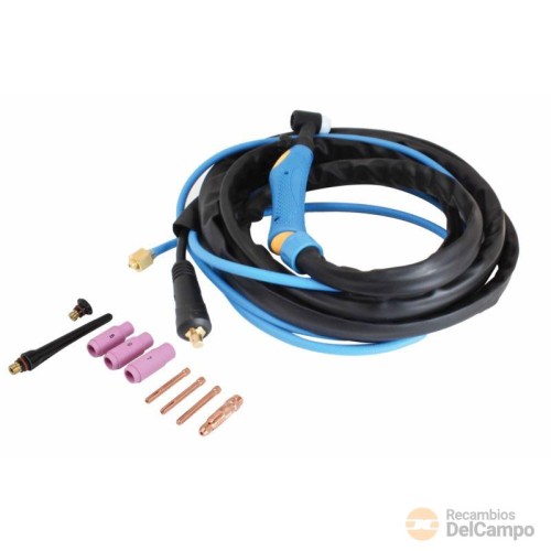 Conjunto de antorcha lift-tig + accesorios para soldaduras inverter mma/mig/mag , permite soldar tig-lift en escudo de argon con soldadoras inverter **satra** para GTi554200 Conjunto de antorcha lift-tig + accesorios para soldaduras inverter mma/mig/mag , permite soldar tig-lift en escudo de argon con soldadoras inverter **satra** para GTi554200