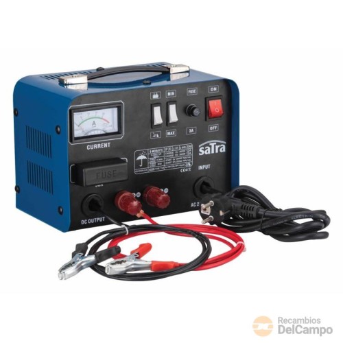 Cargador - arrancador de baterias 6 - 12 v. - 75a.- alimentación 220 v. - protección contra polos de cortocircuito y polaridad inversa Cargador - arrancador de baterias 6 - 12 v. - 75a.- alimentación 220 v. - protección contra polos de cortocircuito y polaridad inversa