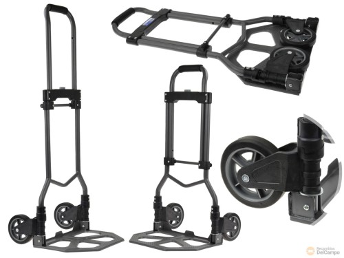Carretilla de transporte plegable de aluminio, 80 kgs. Carretilla de transporte plegable de aluminio, 80 kgs.
