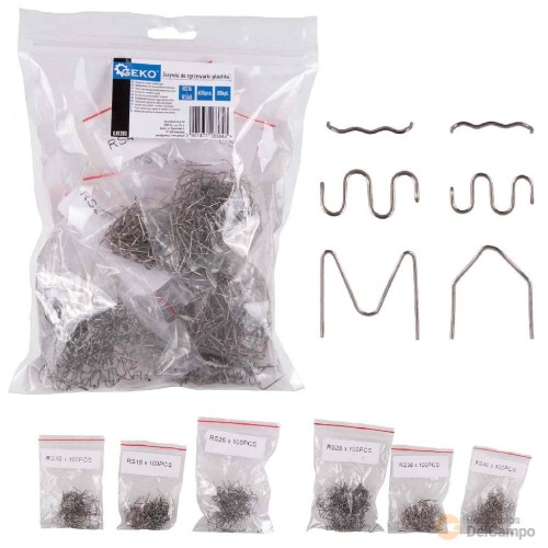 Bolsa 600 grapas metalicas surtidas para soldador de plasticos de carroceria Bolsa 600 grapas metalicas surtidas para soldador de plasticos de carroceria