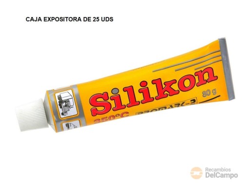 Caja 25 botes 80 grs. de silicona roja resistente a altas temperaturas ( max. 350º c) para sellado de juntas de carter - caja de cambio y engranaje y tubos de escape de vehiculos Caja 25 botes 80 grs. de silicona roja resistente a altas temperaturas ( max. 350º c) para sellado de juntas de carter - caja de cambio y engranaje y tubos de escape de vehiculos