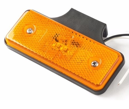 Piloto led de posición lateral ámbar 12v/24v con catadioptrico homologado Piloto led de posición lateral ámbar 12v/24v con catadioptrico homologado