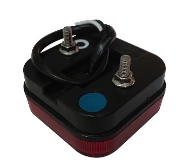 Piloto led de posicion trasera en rojo con catadioptrico homologado 12/24v