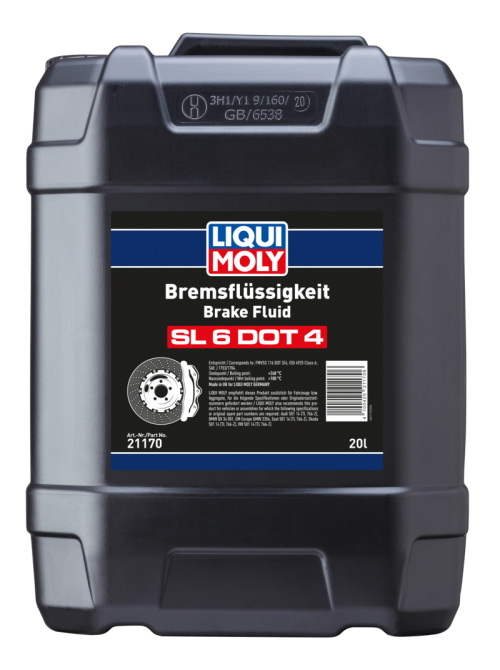 Liquido para frenos SL6 DOT 4 (20 L) Liqui Moly Liquido para frenos SL6 DOT 4 (20 L) Liqui Moly