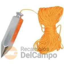 Plomada y cordel de albañileria, 225 gr. Plomada y cordel de albañileria, 225 gr.