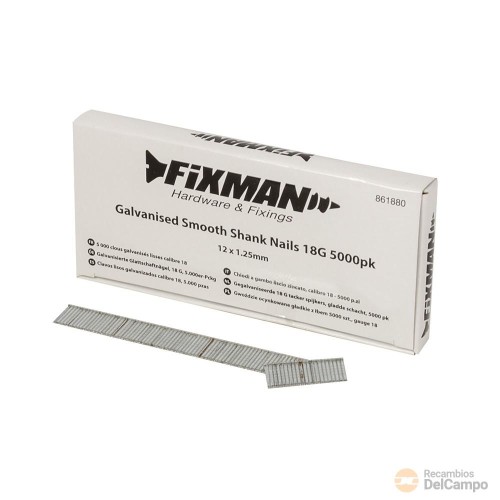 Blister 5000 clavos lisos galvanizados, calibre 18 (12,5 mm.) 19 x 1.25 mm Blister 5000 clavos lisos galvanizados, calibre 18 (12,5 mm.) 19 x 1.25 mm